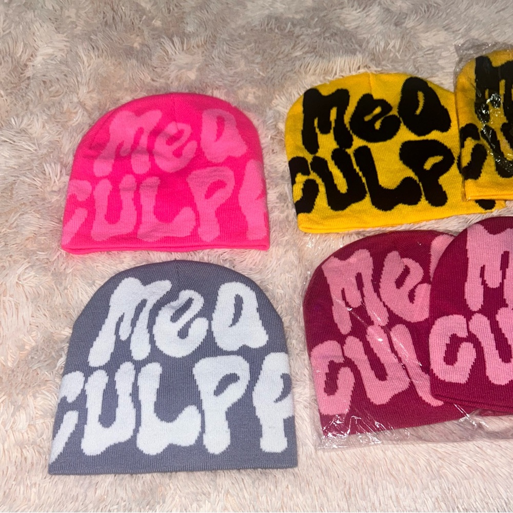 COPY - Mea Culpa  Y2K skull fitted beanie